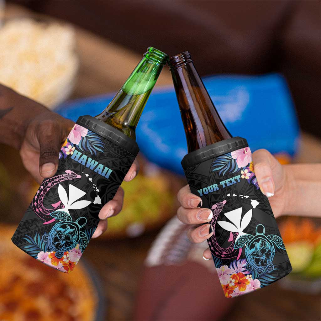 Personalised Hawaii 4 in 1 Can Cooler Tumbler Kanaka Maoli With Fish Hook DT04 - Polynesian Pride