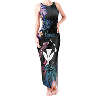 Personalised Hawaii Tank Maxi Dress Kanaka Maoli With Fish Hook