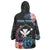 Personalised Hawaii Wearable Blanket Hoodie Kanaka Maoli With Fish Hook