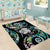 New Zealand Kiwi Bird Area Rug Silver Fern Koru Paua Shell