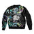 New Zealand Kiwi Bird Bomber Jacket Silver Fern Koru Paua Shell