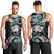 New Zealand Kiwi Bird Men Tank Top Silver Fern Koru Paua Shell
