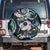 New Zealand Kiwi Bird Spare Tire Cover Silver Fern Koru Paua Shell