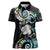 New Zealand Kiwi Bird Women Polo Shirt Silver Fern Koru Paua Shell