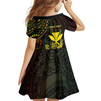 Personalised Hawaii Family Matching Summer Maxi Dress and Hawaiian Shirt Kanaka Maoli With Hammerhead Shark DT04 - Polynesian Pride