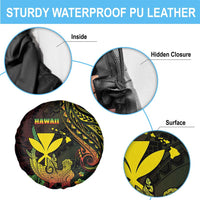 Hawaii Spare Tire Cover Kanaka Maoli With Hammerhead Shark