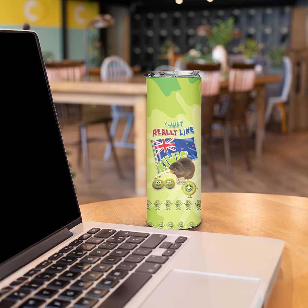 New Zealand Kiwi Skinny Tumbler I Just Really Like Kiwis