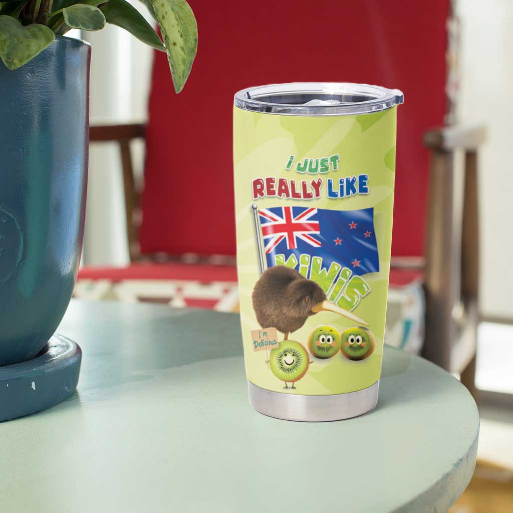 New Zealand Kiwi Tumbler Cup I Just Really Like Kiwis
