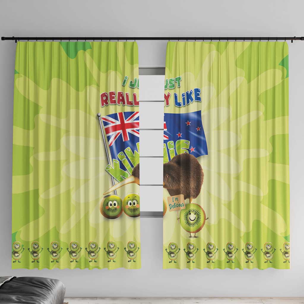 New Zealand Kiwi Window Curtain I Just Really Like Kiwis