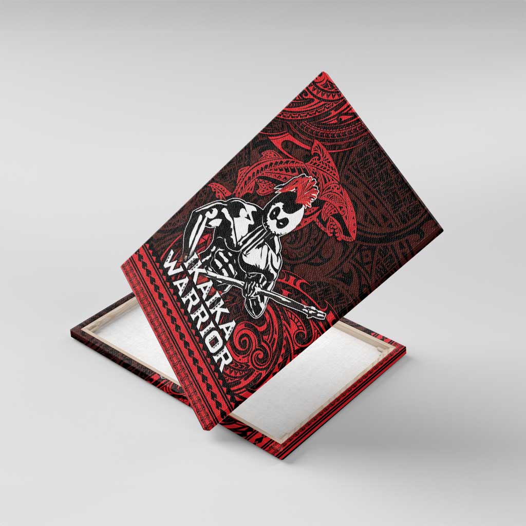 Hawaii Ikaika Warrior Canvas Wall Art Hawaiian Tribal Tattoo