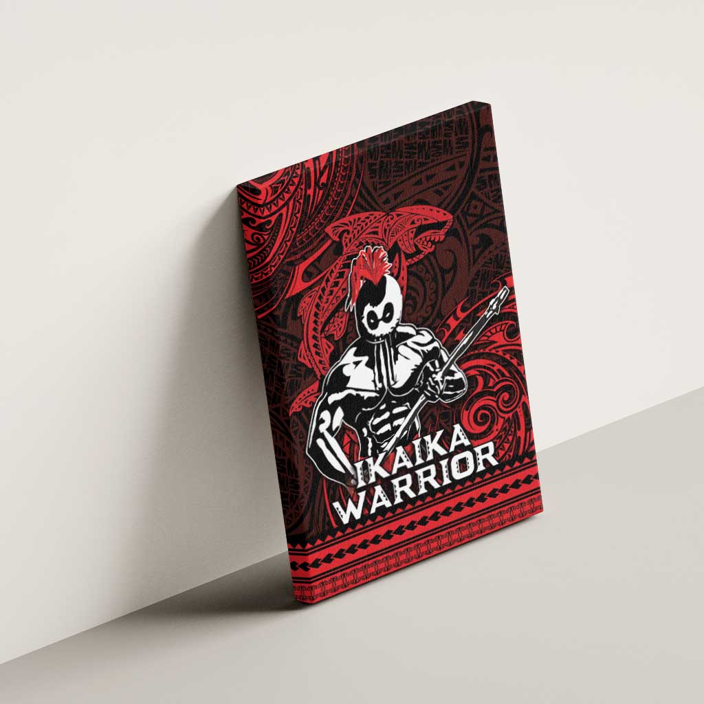 Hawaii Ikaika Warrior Canvas Wall Art Hawaiian Tribal Tattoo