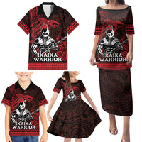 Hawaii Ikaika Warrior Family Matching Puletasi and Hawaiian Shirt Hawaiian Tribal Tattoo DT04 - Polynesian Pride