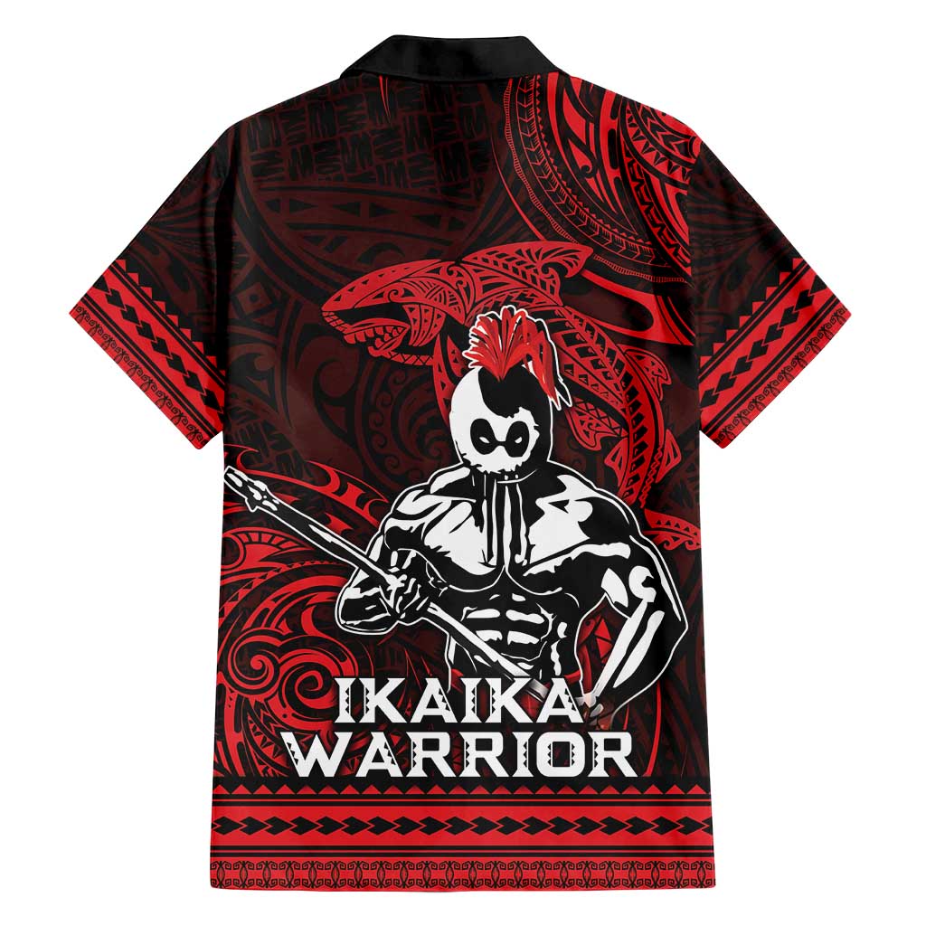 Hawaii Ikaika Warrior Family Matching Summer Maxi Dress and Hawaiian Shirt Hawaiian Tribal Tattoo DT04 - Polynesian Pride