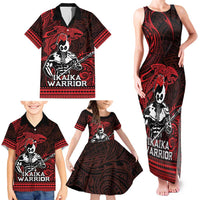 Hawaii Ikaika Warrior Family Matching Tank Maxi Dress and Hawaiian Shirt Hawaiian Tribal Tattoo DT04 - Polynesian Pride