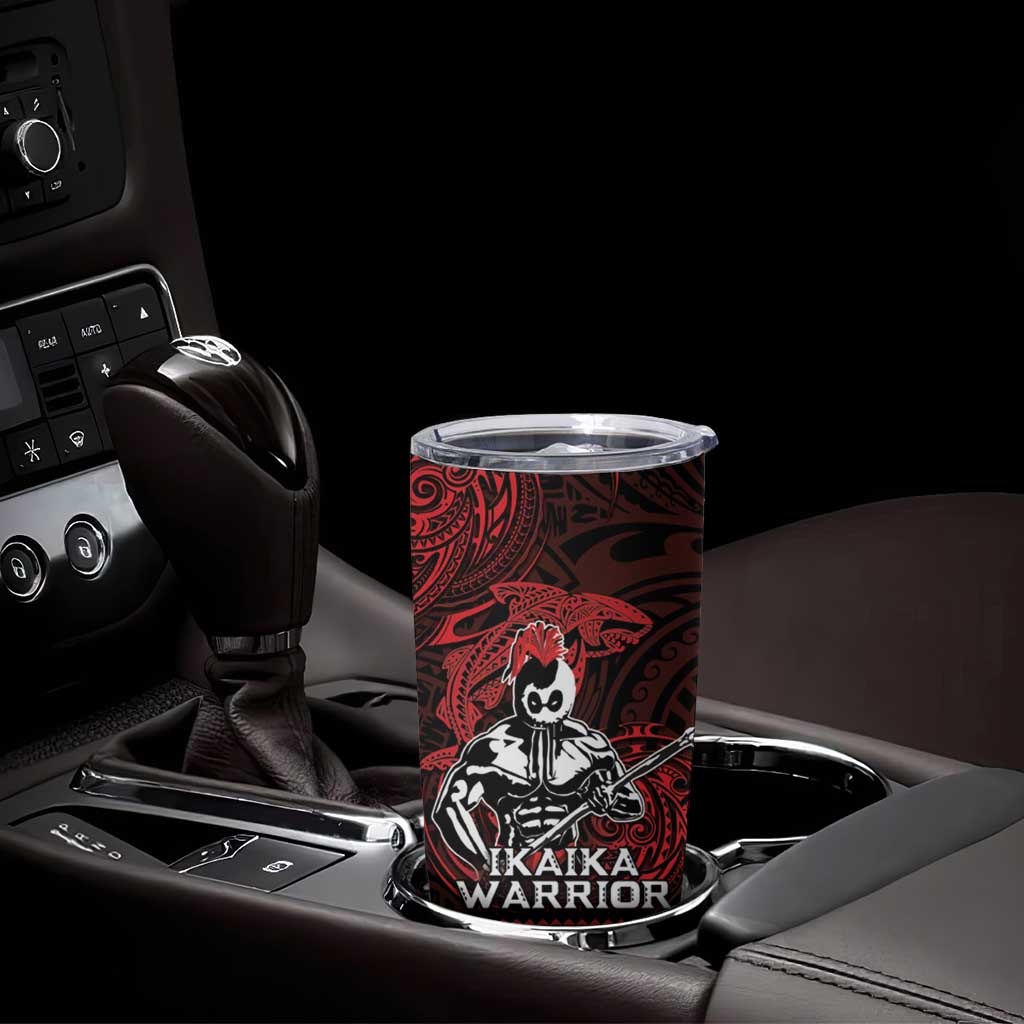 Hawaii Ikaika Warrior Tumbler Cup Hawaiian Tribal Tattoo