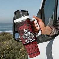 Hawaii Ikaika Warrior Tumbler With Handle Hawaiian Tribal Tattoo