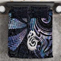 New Zealand Aotearoa Bedding Set Maori Hei Manaia Purple Paua Shell DT04 Purple - Polynesian Pride