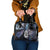 New Zealand Aotearoa Shoulder Handbag Maori Hei Manaia Purple Paua Shell