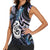 New Zealand Aotearoa Women Sleeveless Polo Shirt Maori Hei Manaia Purple Paua Shell