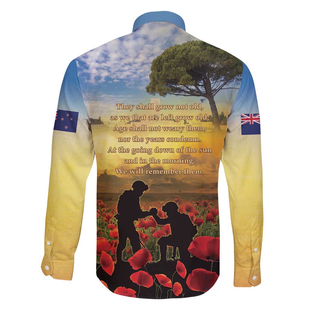 New Zealand ANZAC Day Family Matching Off Shoulder Maxi Dress and Hawaiian Shirt The Ode Remembrance And Poppy DT04 - Polynesian Pride