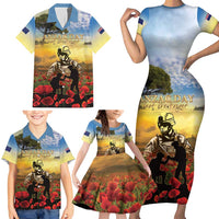 New Zealand ANZAC Day Family Matching Short Sleeve Bodycon Dress and Hawaiian Shirt The Ode Remembrance And Poppy DT04 - Polynesian Pride