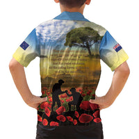 New Zealand ANZAC Day Family Matching Summer Maxi Dress and Hawaiian Shirt The Ode Remembrance And Poppy DT04 - Polynesian Pride