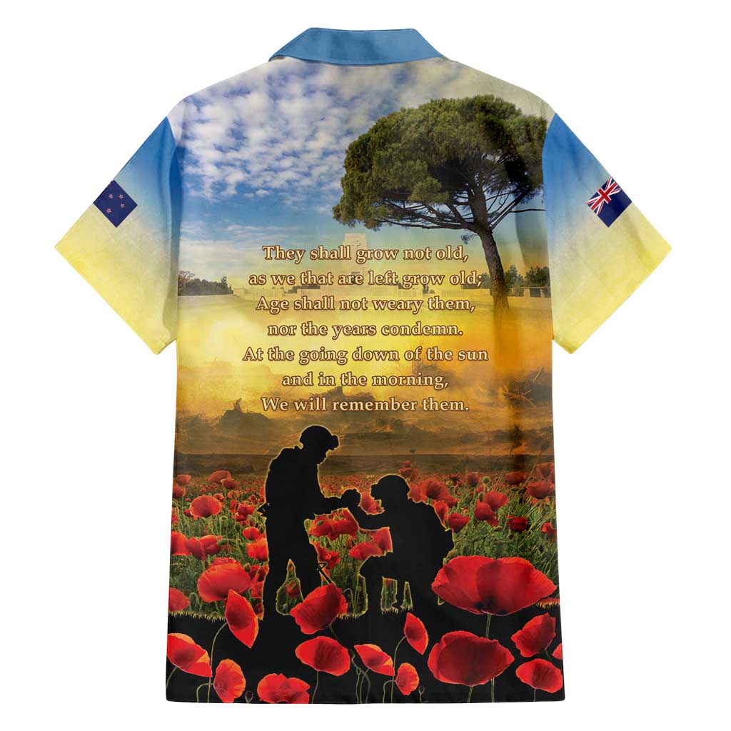 New Zealand ANZAC Day Family Matching Summer Maxi Dress and Hawaiian Shirt The Ode Remembrance And Poppy DT04 - Polynesian Pride