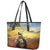 New Zealand ANZAC Day Leather Tote Bag The Ode Remembrance And Poppy