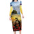 New Zealand ANZAC Day Long Sleeve Bodycon Dress The Ode Remembrance And Poppy