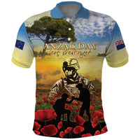New Zealand ANZAC Day Polo Shirt The Ode Remembrance And Poppy