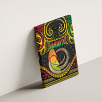 Vanuatu Language Week Canvas Wall Art Boar Tusk Warrior Tribal Floral Pattern