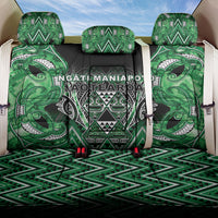 Aotearoa Ngati Maniapoto Back Car Seat Cover Maori Tribal Green Paua Shell Pattern DT05 One Size Green - Polynesian Pride