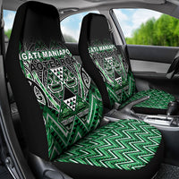 Aotearoa Ngati Maniapoto Car Seat Cover Maori Tribal Green Paua Shell Pattern DT05 - Polynesian Pride