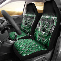 Aotearoa Ngati Maniapoto Car Seat Cover Maori Tribal Green Paua Shell Pattern DT05 - Polynesian Pride