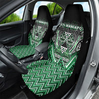 Aotearoa Ngati Maniapoto Car Seat Cover Maori Tribal Green Paua Shell Pattern DT05 - Polynesian Pride