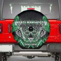 Aotearoa Ngati Maniapoto Spare Tire Cover Maori Tribal Green Paua Shell Pattern DT05 - Polynesian Pride