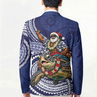 Samoa Christmas Blazer Santa Riding Sea Turtle DT05 - Polynesian Pride