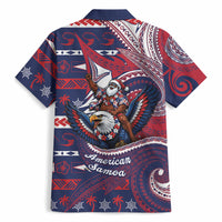 American Samoa Christmas Hawaiian Shirt Santa Riding Bald Eagle DT05 - Polynesian Pride