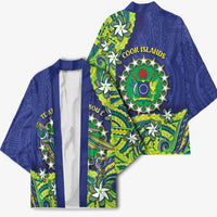 Cook Islands Language Week Kimono Flying Fish 15 Stars Tribal Patterns