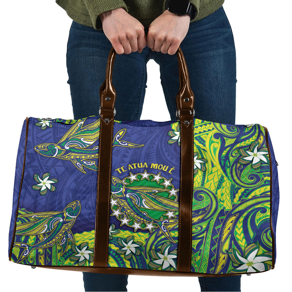 Cook Islands Language Week Travel Bag Flying Fish 15 Stars Tribal Patterns DT05 Green - Polynesian Pride