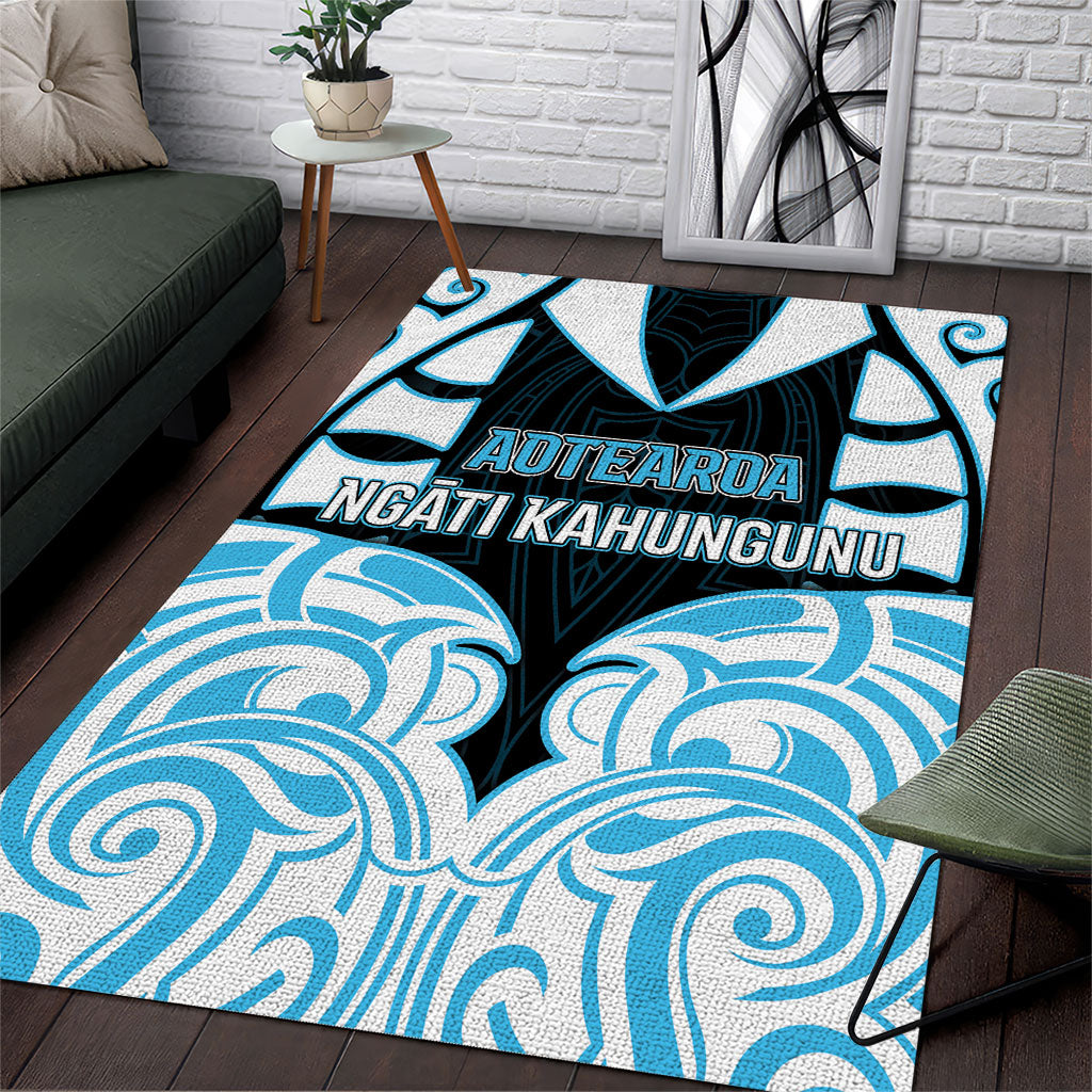 Aotearoa Ngati Kahungunu Area Rug New Zealand Traditional Maori Pattern