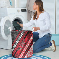 Aotearoa Te Arawa Laundry Basket New Zealand Maori Tribal Fern Pattern