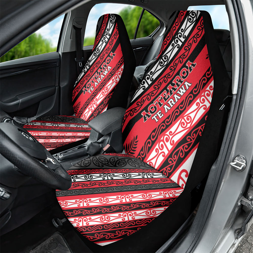 Aotearoa Te Arawa Car Seat Cover New Zealand Maori Tribal Fern Pattern