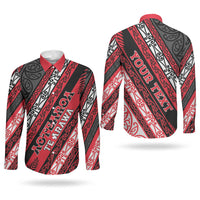 Personalised Aotearoa Te Arawa Couples Matching Summer Maxi Dress and Long Sleeve Button Shirt New Zealand Maori Tribal Fern Pattern