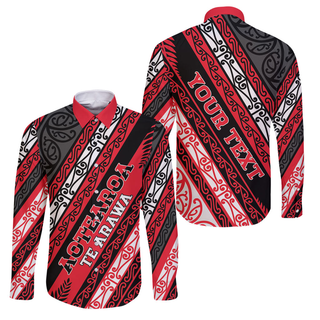 Personalised Aotearoa Te Arawa Family Matching Short Sleeve Bodycon Dress and Hawaiian Shirt New Zealand Maori Tribal Fern Pattern