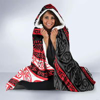 Aotearoa Te Arawa Hooded Blanket New Zealand Maori Tribal Fern Pattern
