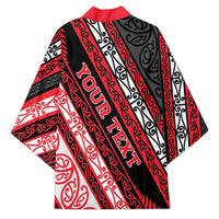Personalised Aotearoa Te Arawa Kimono New Zealand Maori Tribal Fern Pattern