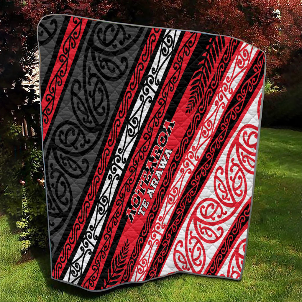Aotearoa Te Arawa Quilt New Zealand Maori Tribal Fern Pattern