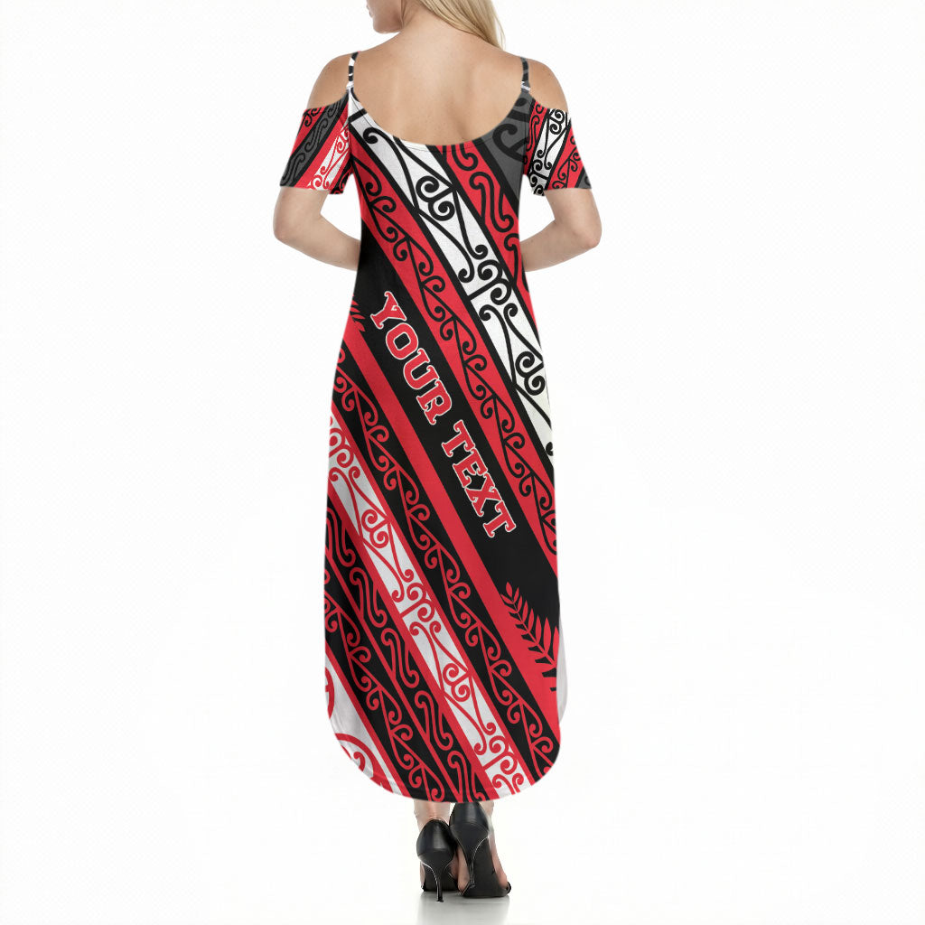 Personalised Aotearoa Te Arawa Summer Maxi Dress New Zealand Maori Tribal Fern Pattern