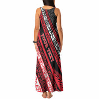 Personalised Aotearoa Te Arawa Tank Maxi Dress New Zealand Maori Tribal Fern Pattern